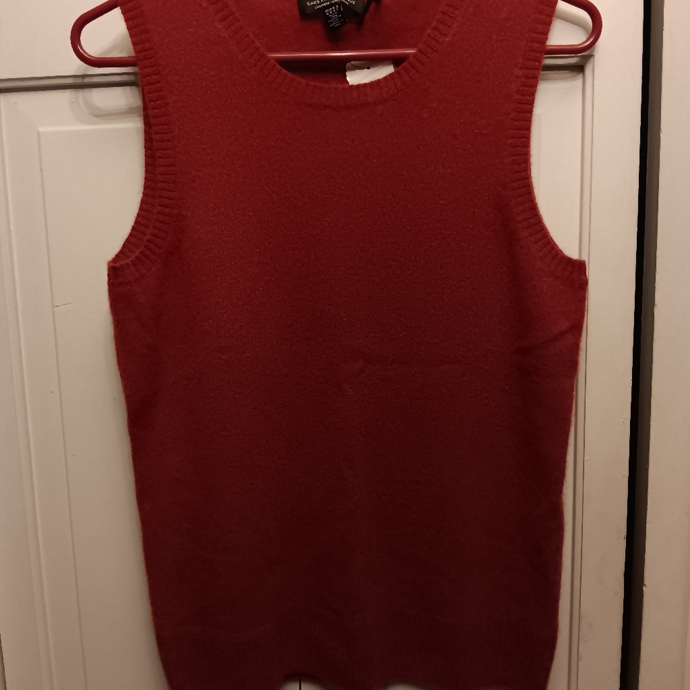 Cachmere Shell Top Scarlet HT Cozy Knit Sweater Medium New with tags
